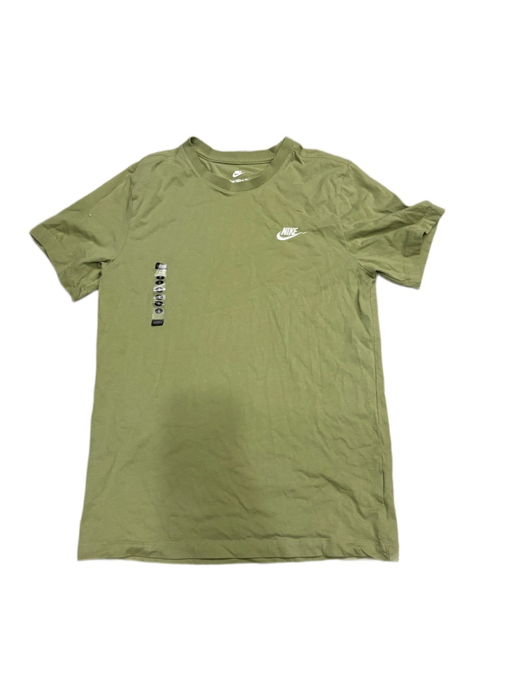 Nike Men’s Olive Green Small Futura Logo Crewneck T-Shirt (Size Small, NWT)